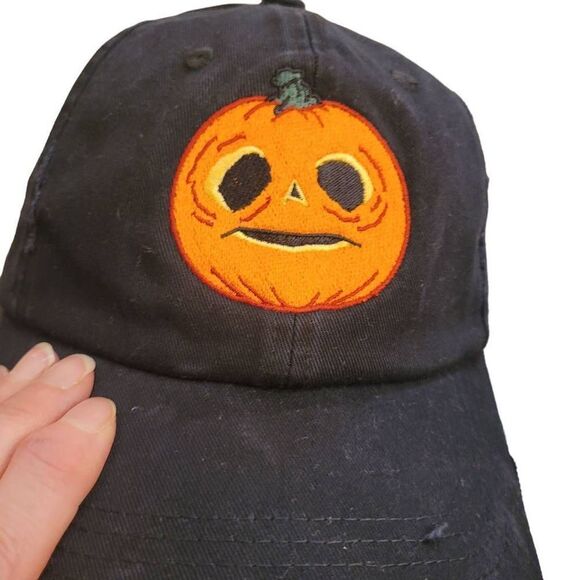 Universal Studios Black Distressed Cotton Lil Boo Halloween Horror Nights Cap 20 - Picture 8 of 13